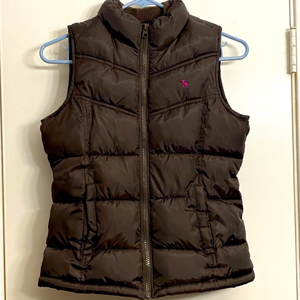 Girls Puffed Winter Zipper Vest - Old Navy
